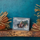 グレーの鳥のアートプラーク フォトプラーク (側面)