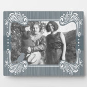 グレーの鳥のアートプラーク フォトプラーク (正面)