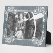 グレーの鳥のアートプラーク フォトプラーク (側面)