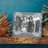 グレーの鳥のアートプラーク フォトプラーク (側面)