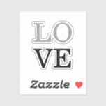 グレーの黒いスクリプト結婚ラブ シール<br><div class="desc">簡単に色やフォントを変えられる。ロゴや背景画像も好きなように追加できる。</div>