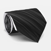 グレーの黒いネクタイ ネクタイ (ロール)