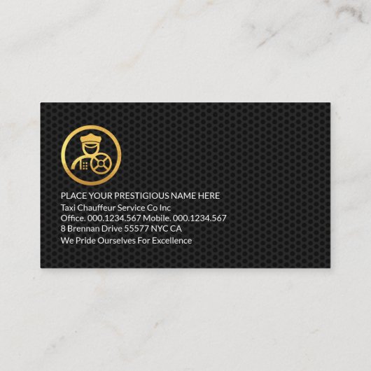 グレーの黒いワイヤメッシュレイヤの駆動 名刺 (裏面)