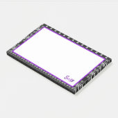 グレーの黒と紫 ポストイット (アングル)