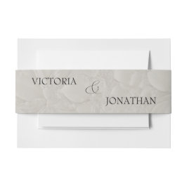 グレーの黒のスクエレガントリプト 招待状ベリーバンド