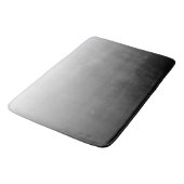 グレーの2トーングラデーショングラディエントの黒い色合い バスマット (アングル)