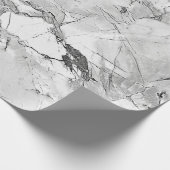 グレーの"Regal Stone Vein"大理石テクスチャラッピングPa ラッピングペーパー (角)