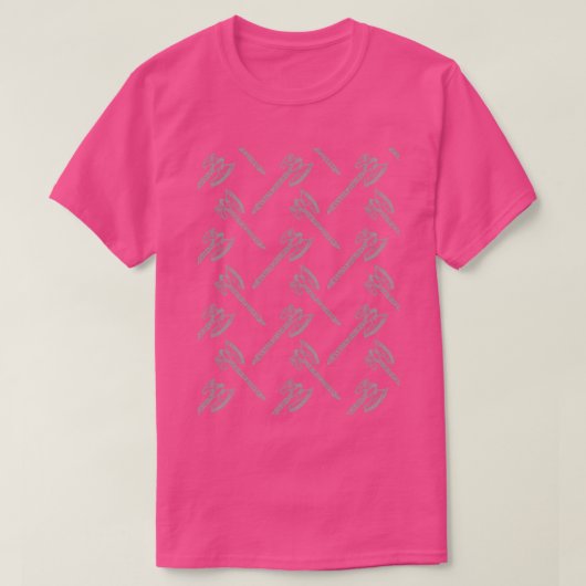グレーのAxパターン Tシャツ (デザイン正面)