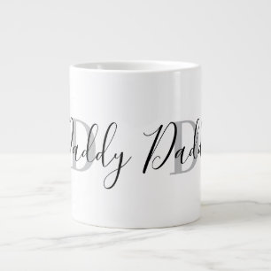 グレーのDaddyモノグラム ジャンボコーヒーマグカップ
