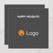 グレーのQRコ企業のードの消去 シーズンカード (正面/裏面)