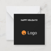 グレーのQRコ企業のードの消去 ノートカード (正面)