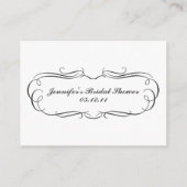 グレーのTuxedoレジストリカード エンクロージャーカード (裏面)