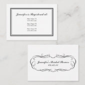 グレーのTuxedoレジストリカード エンクロージャーカード (正面/裏面)