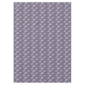 グレーのXoxo手書き テーブルクロス (正面)