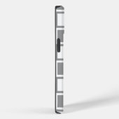 グレーはっきりしたモダン四角形 Case-Mate iPhoneケース (裏面 / 右)