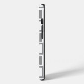 グレーはっきりしたモダン四角形 Case-Mate iPhoneケース (裏面 / 左)