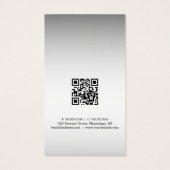 グレーぼやけのバックグラウンカスタムド・ロゴ表示カード (裏面)