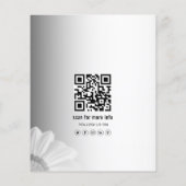 グレーぼやけバックグラウンドソーシャルメディアのロゴビジネス チラシ (裏面)