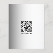 グレーぼやけバックグラウンドソーシャルメディアのロゴビジネス チラシ (裏面)