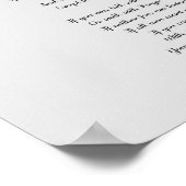 グレーもしのポスターに木打ち詩 ポスター (角)