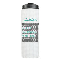 グレーを持って来るべきだった編み物