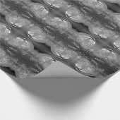 グレーアイスバブルデザイン ラッピングペーパー (角)