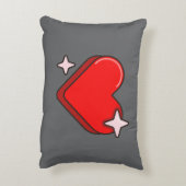 グレーアクセント枕 アクセントクッション (裏面(縦))