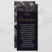 グレーアゲート結婚トのシーティングプランテーブル座席表 (正面/裏面)