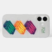 グレーアポップ・アートのートサーディンアートグランジスケッチモノグラム Case-Mate iPhoneケース (裏面 (横))