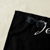 グレーアラビアンウマパーソナライズされた ビーチタオル (インサイチュ)