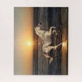 グレーアンダルシアランニングンズオンビーチバイシー ジグソーパズル (縦)