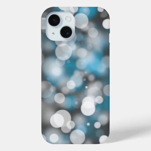 グレーアンドアクア《写真》ぼけ味パーティーライト Case-Mate iPhoneケース (裏面)