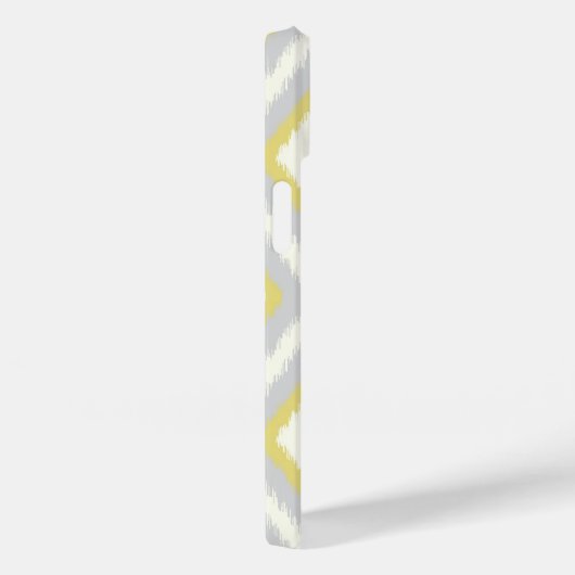 グレーアンドイエロートリバルイカットシブロン Case-Mate iPhoneケース (裏面 / 右)