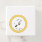 グレーアンドイエローバンブルビーズラウンドメッセージカード フェイバータグ (インサイチュ)