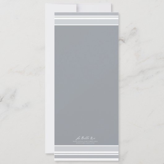 グレーアンドグリーンクロスファースト招待状 招待状 (裏面)