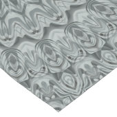 グレーアンドシルバーマンダラパターンデザイン ロングテーブルランナー (コーナー)