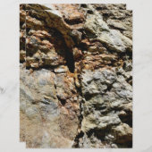 グレーアンドブラウンストーン自然スクラップブック紙 (正面/裏面)