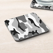 グレーアンドブラック迷彩柄コースター コースター (左側)
