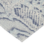 グレーアンドブルースネークスキンアニマルプリント テーブルクロス (アングル)