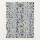 グレーアンドブルースネークスキンアニマルプリント プランナー手帳 (正面)