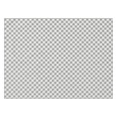 グレーアンドホワイトプレイドデザイン テーブルクロス (正面(横))