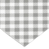 グレーアンドホワイトプレイドデザイン テーブルクロス (アングル)
