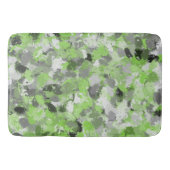 グレーアンドライムグリーンペイントボール バスマット (正面)