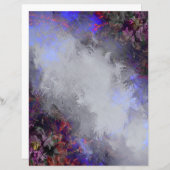 グレーアンドラベンダーフレグランジームスクラップブック紙 (正面/裏面)