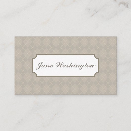 グレーアーガイル名刺 名刺 (正面)