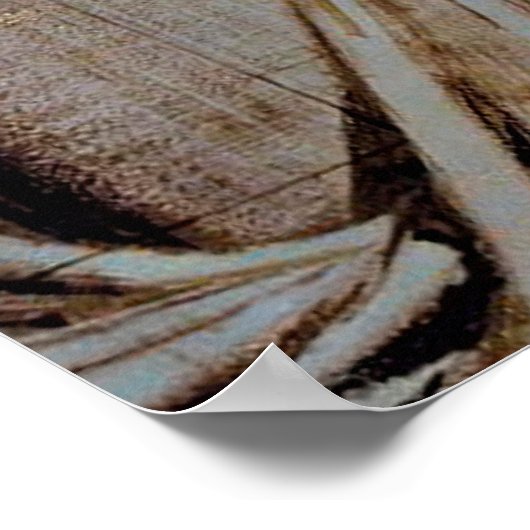 グレーイエローニューヨーク市旅行ポスター ポスター (角)