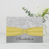 グレーイエローリフェイクボンディアマンテ結婚ル 招待状 (スタンド正面)