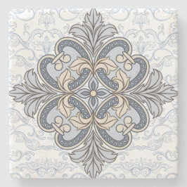 グレーイタリアンタイル石コースター5 ストーンコースター