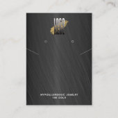 グレーイヤングのネックレスディスプレイロゴソーシャルメディア 名刺 (正面)