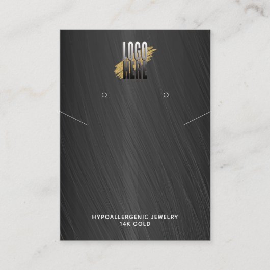 グレーイヤングのネックレスディスプレイロゴソーシャルメディア 名刺 (正面)